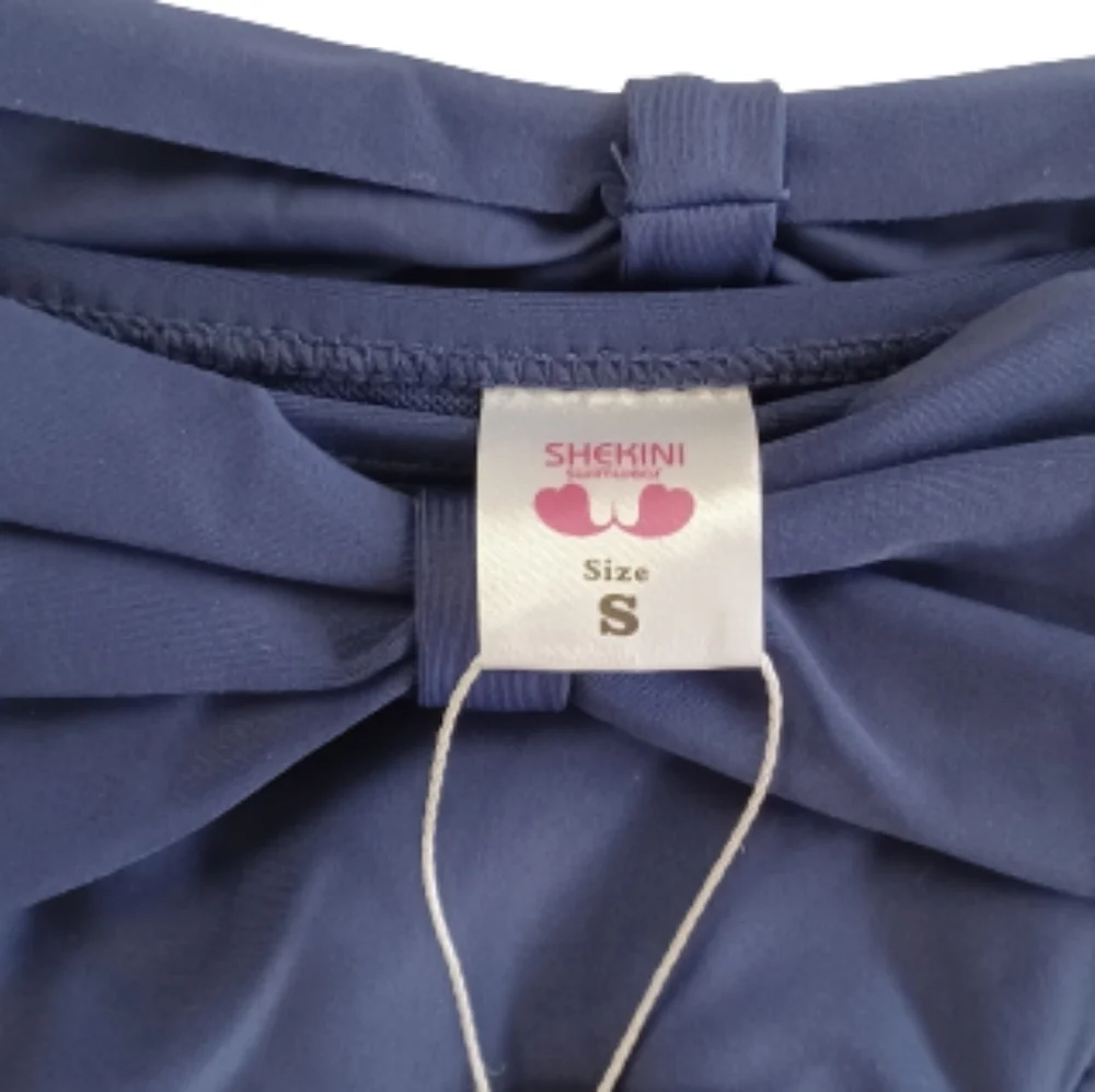 SHEKINI Bikini Bottoms Swimsuit Navy Blue Shekini NWT Swimwear Pool Beach NWT